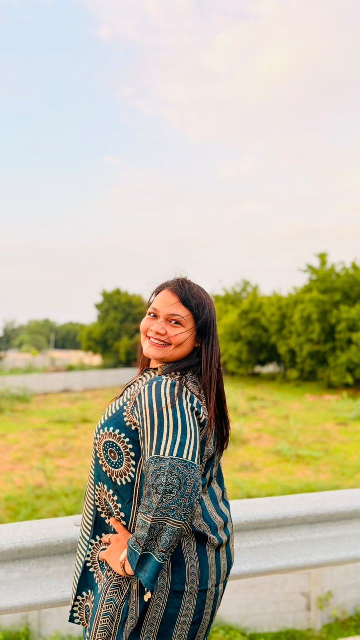 Indigo Block-Print Co-ord Set