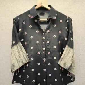 Black Mirror Work Crepe Shirt