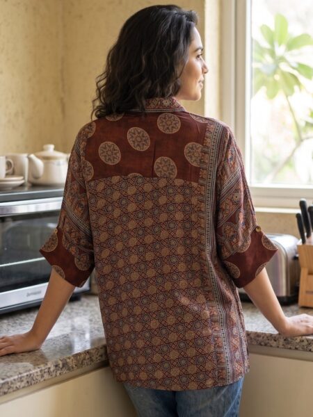 Brown Printed Shirt