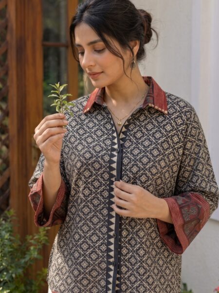 Grey Printed Shirt