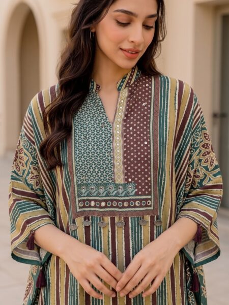 Multicolour Striped Kurti