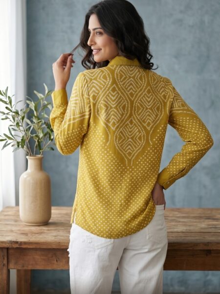 Mustard Chikankari Shirt 1.jpeg