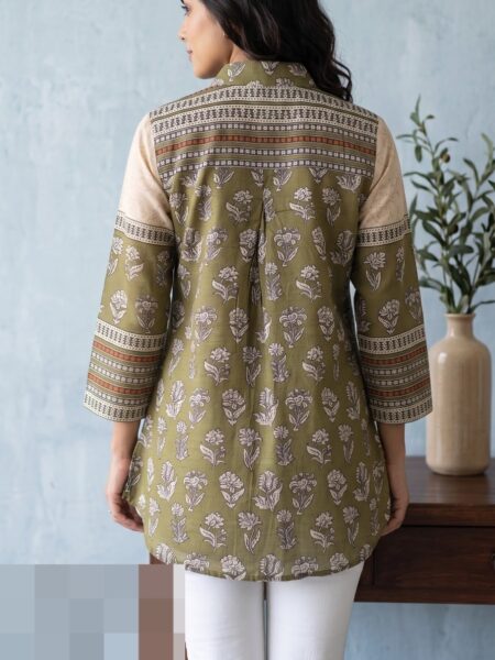 Olive Printed Shirt