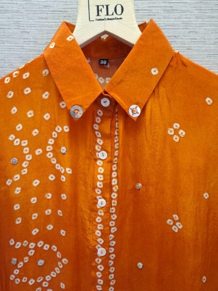 Orange Bandhani Shirt