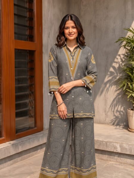 Rust Brown Short Kurti
