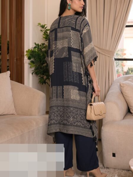 Grey Navy Colourblock Co Ord Set