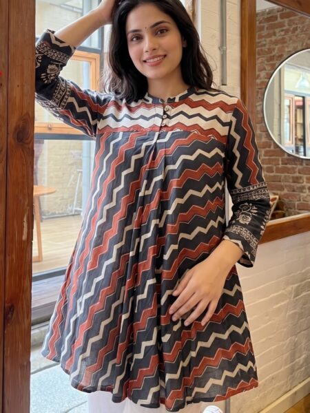 Multicolour Chevron Print Shirt