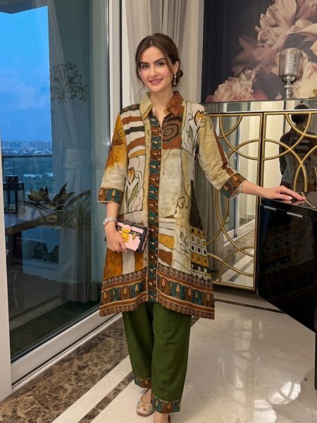 Olive Kurta Green Palazzo Set